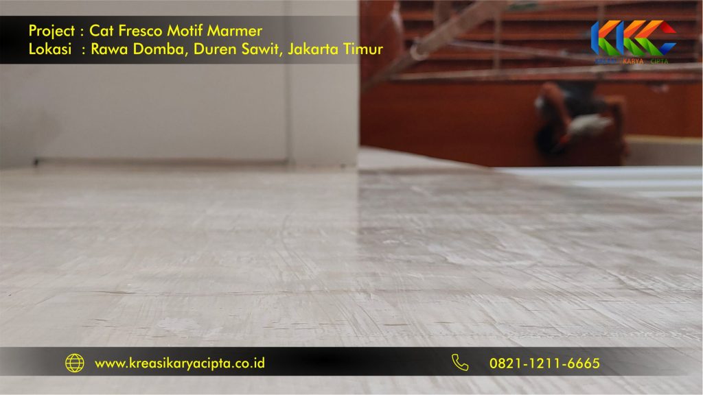 cat fresco motif marmer rawa domba, duren sawit jakarta timur 2