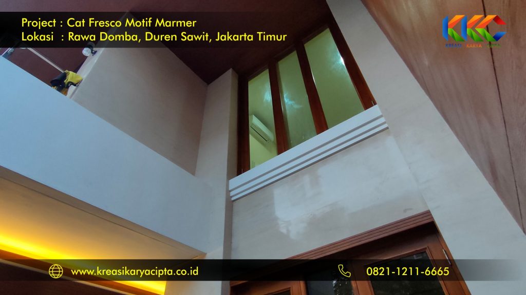 cat fresco motif marmer rawa domba, duren sawit jakarta timur 3