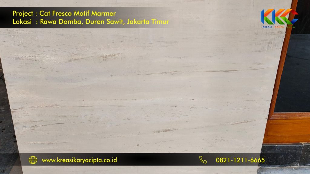 cat fresco motif marmer rawa domba, duren sawit jakarta timur 5