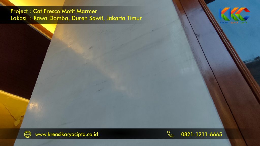 cat fresco motif marmer rawa domba, duren sawit jakarta timur 6
