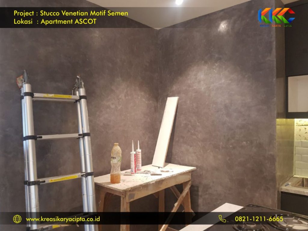 stucco venetian motif semen industrial apartment ascot 3