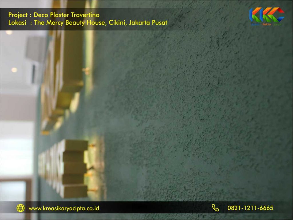 Deco Plaster Motif Travertino The Mercy Beauty House Cikini Jakarta Pusat 2