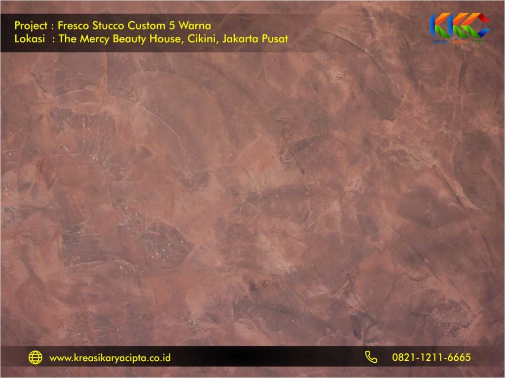 Fresco stucco custom 5 warna Cikini Jakarta Pusat 4