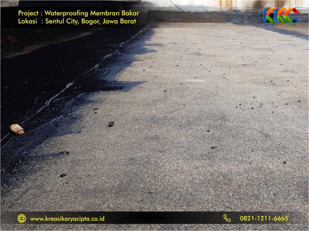 Waterprofing membran bakar perumahan sentul city 2