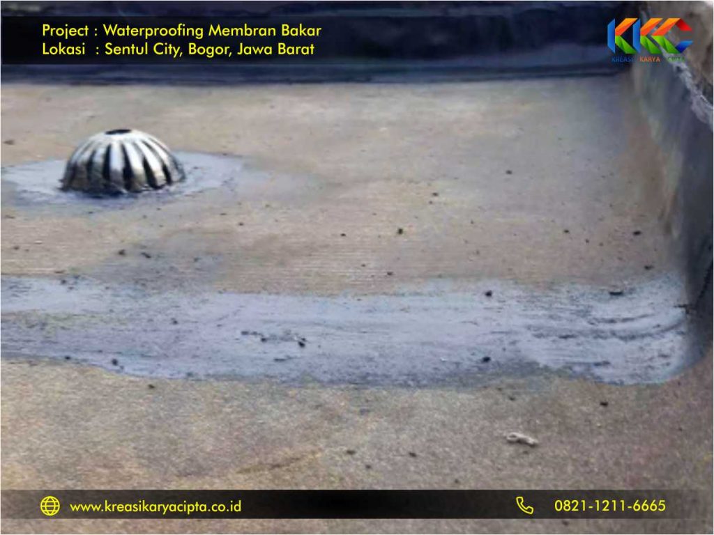 Waterprofing membran bakar perumahan sentul city 3