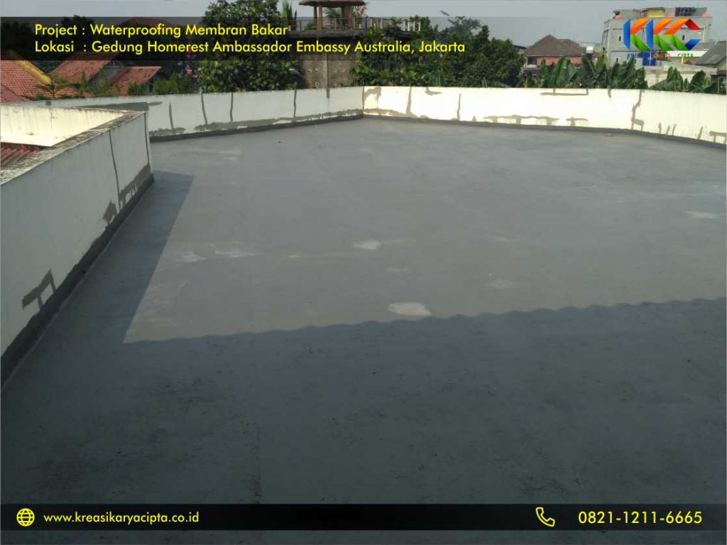 Waterproofing Membran Bakar Gedung Embassy Australia Jakarta 2