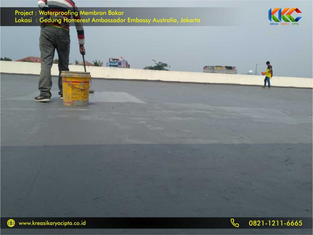 Waterproofing Membran Bakar Gedung Embassy Australia Jakarta 5