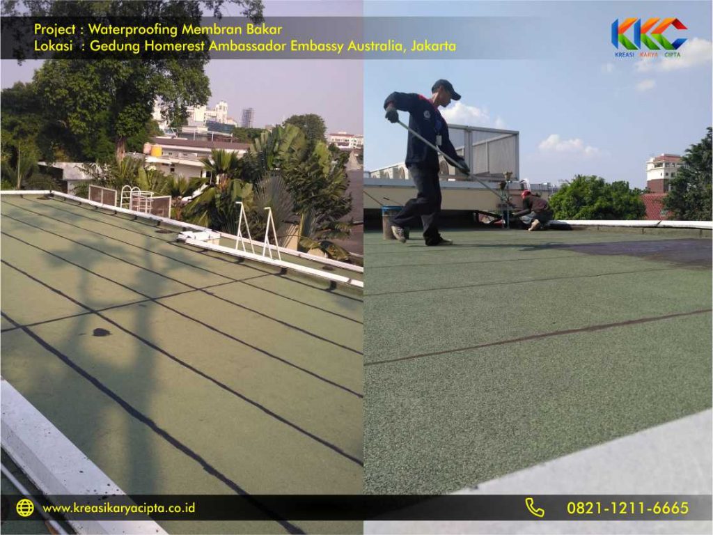 Waterproofing Membran Bakar Gedung Embassy Australia Jakarta 6