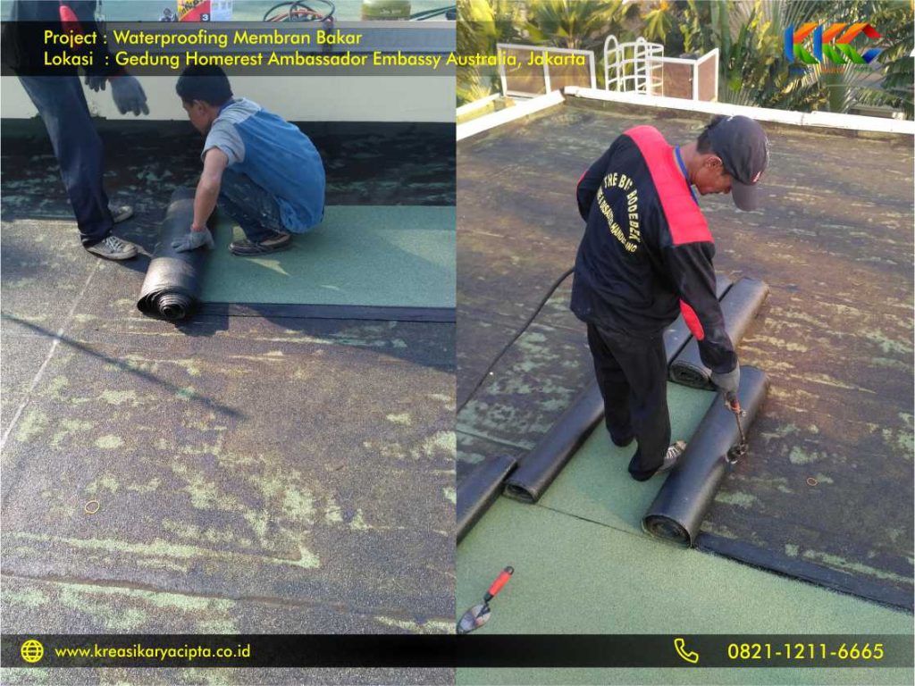 Waterproofing Membran Bakar Gedung Embassy Australia Jakarta 7