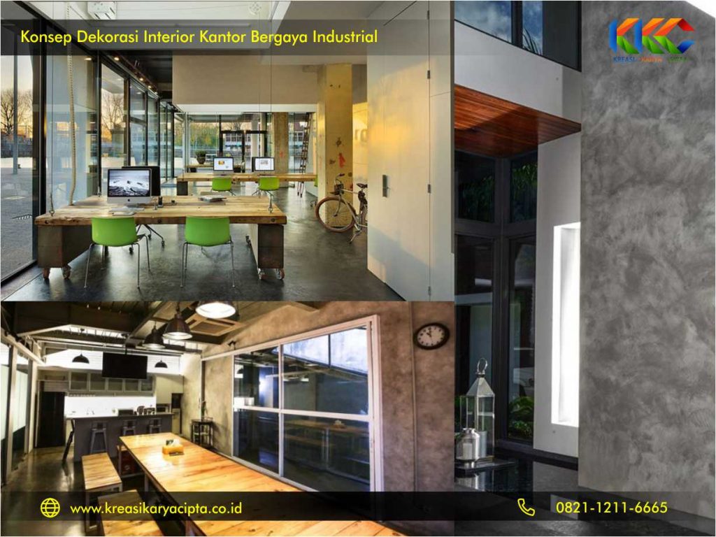 kantor bergaya industrial 2020