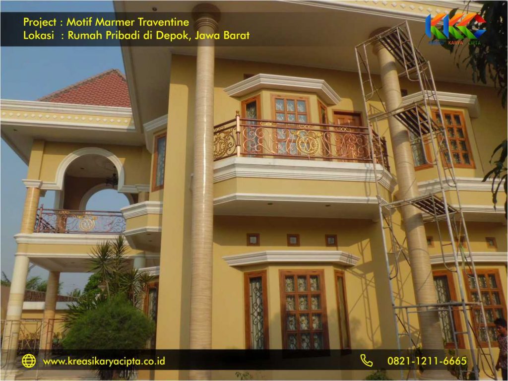 Cat Dekoratif Motif Marmer