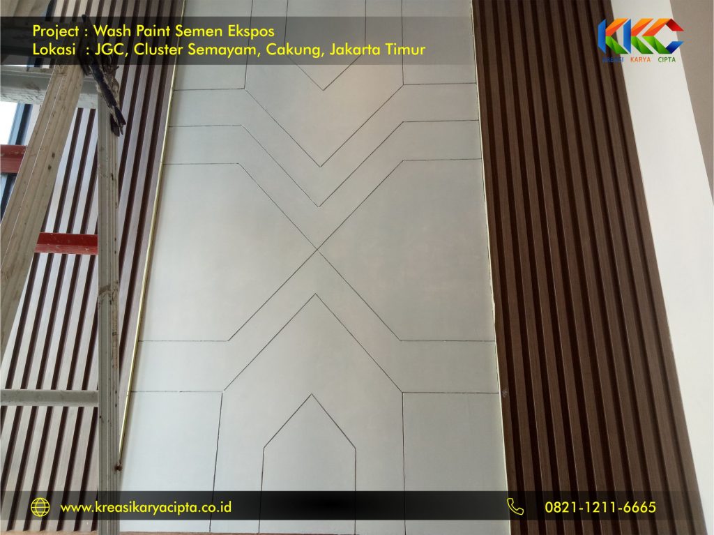 cat tembok motif beton