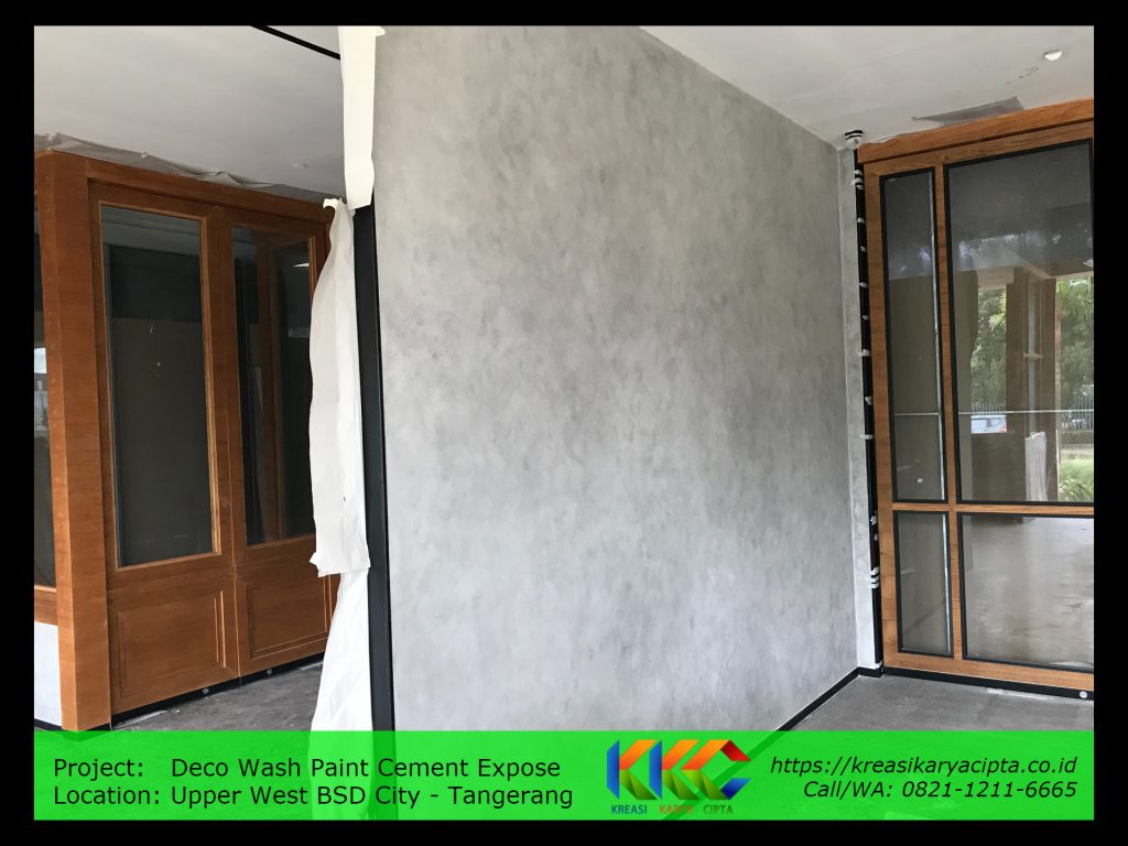 Cat motif semen ekspos BSD Tangerang